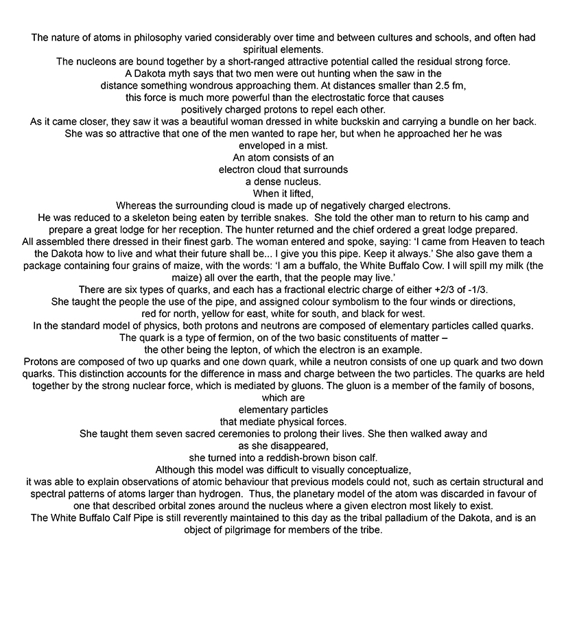 A Dakotan Nature of Atoms composite myth image